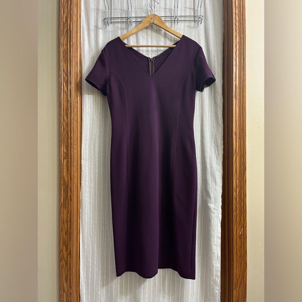 Agnona Stretch Wool Dress, Size 46